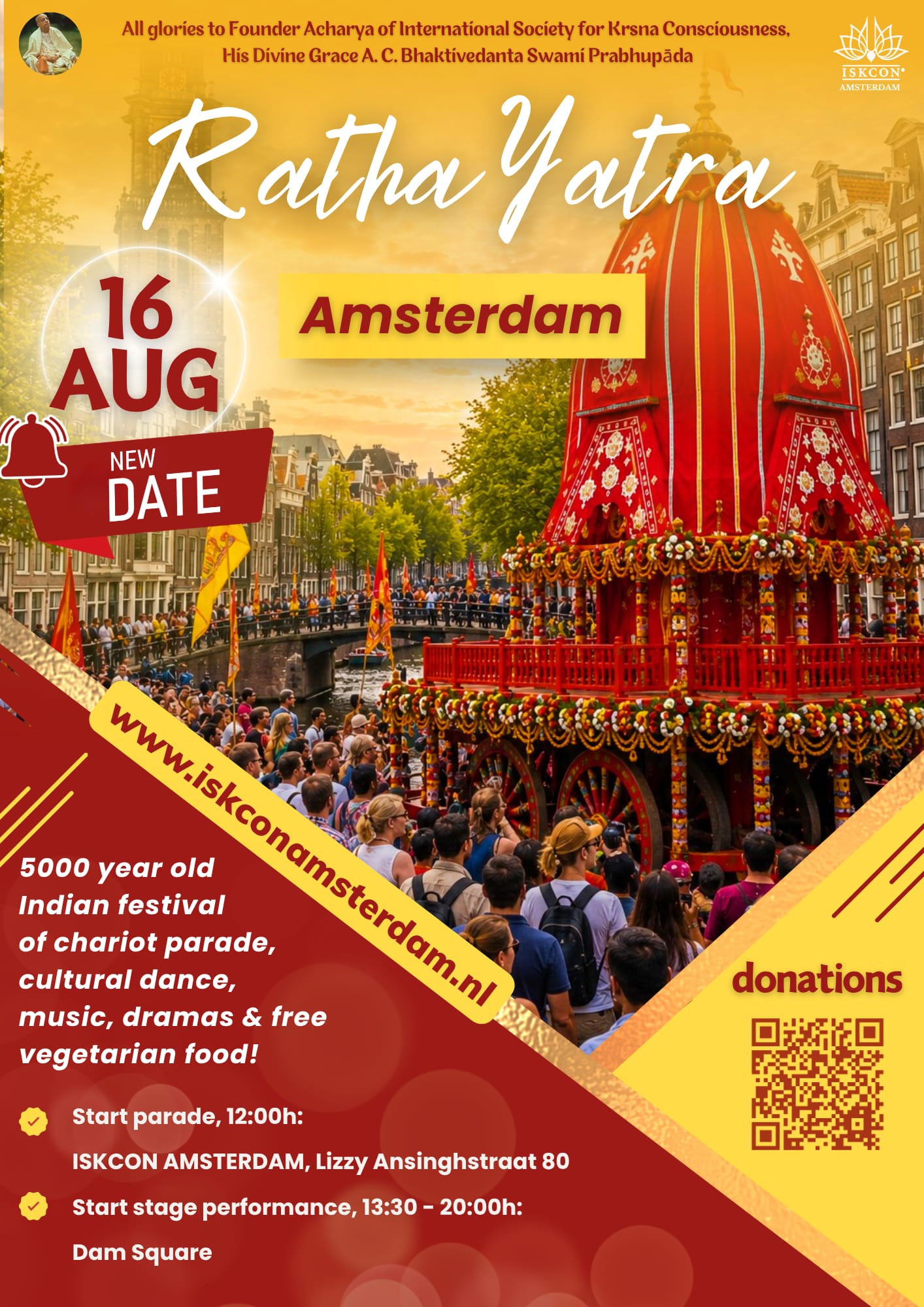 Ratha Yatra Chariot Parade Flyer
